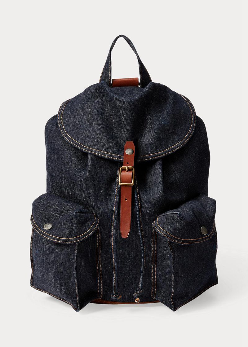 Bolso RRL Hombre Denim Rucksack Chile Azul Marino LRDVG-8613